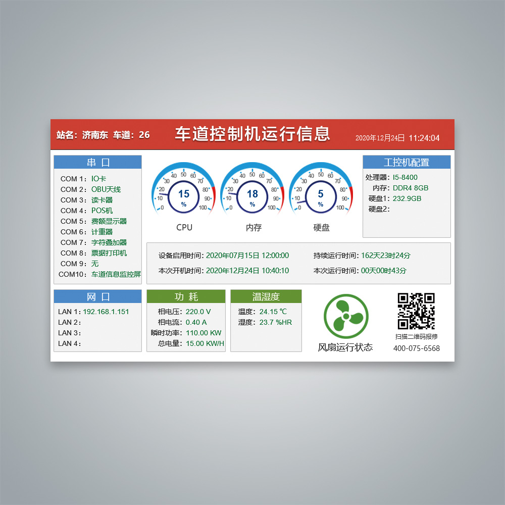 GW5023型車道控制機運行狀態監控器 GW5023型車道控制機運行狀態監控器